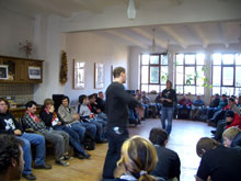 Tanja Walther und Peer Wiechmann moderieren den Open Space